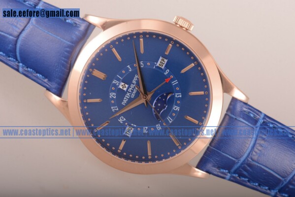 Patek Philippe Grand Complications Watch Rose Gold 5402 blu Replica - Click Image to Close